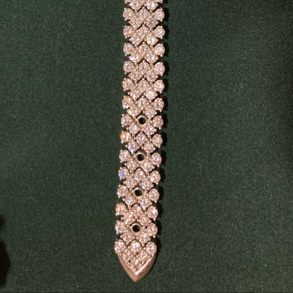Sterling silver CZ tennis bracelet